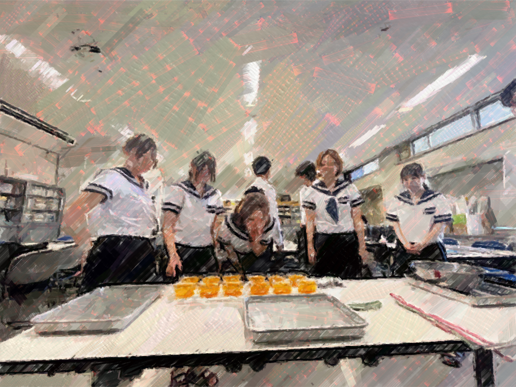 260828【写真】授業の風景60（２年「課題研究（いば炊）」、自炊レクチャー（みかんの缶詰のゼリー）） (1).JPG