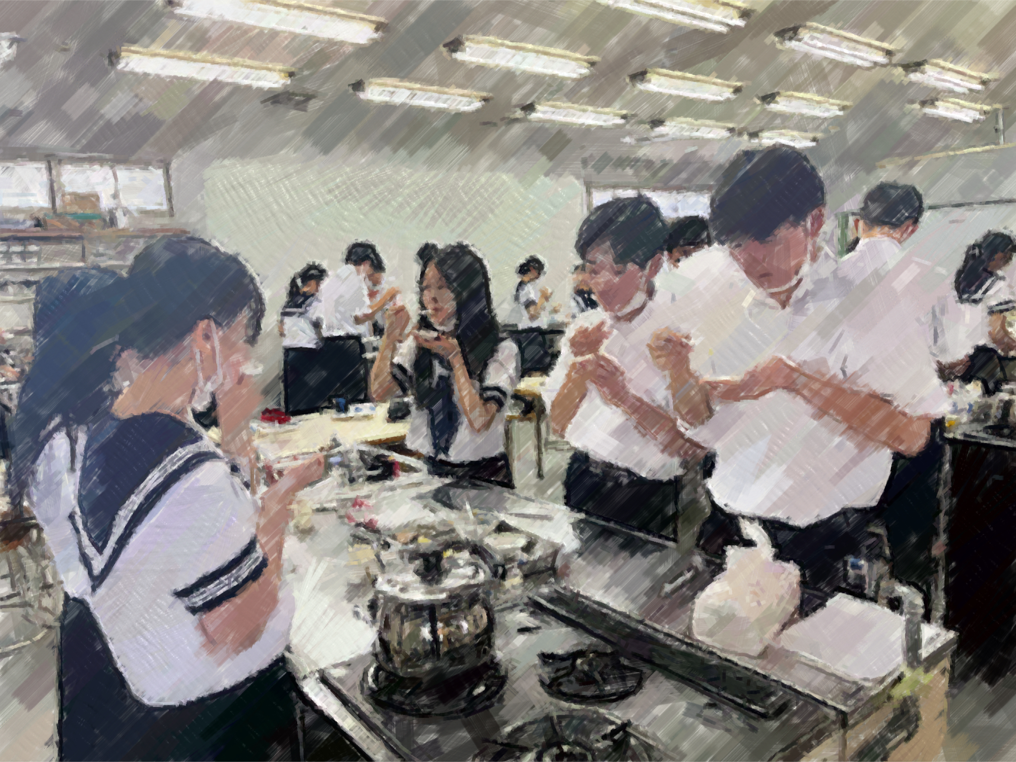 260825【写真】授業の風景57（１年「家庭基礎」、離乳食実習（離乳食の試食など）） (1).JPG