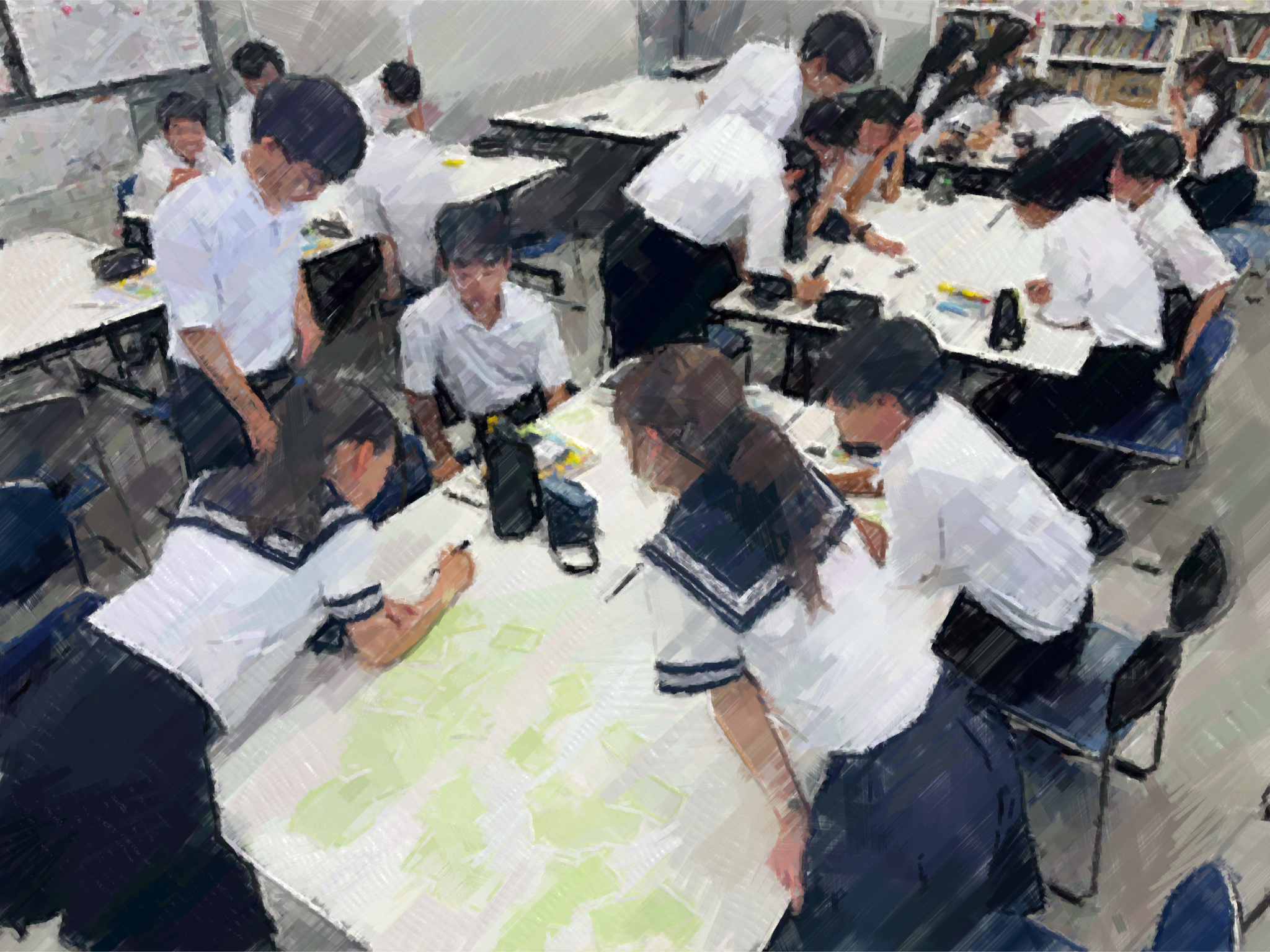 260825【写真】授業の風景58（１年「家庭基礎」、人生すごろく（制作①）） (6).JPG